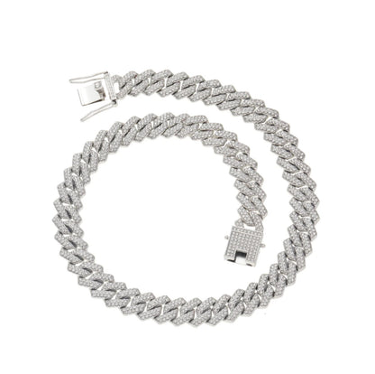 INTER LINK CHAIN - ICED WHITE GOLD
