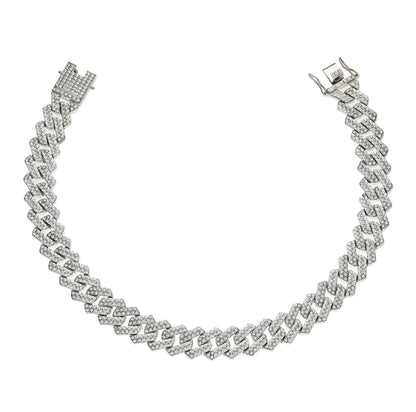 INTER LINK CHAIN - ICED WHITE GOLD